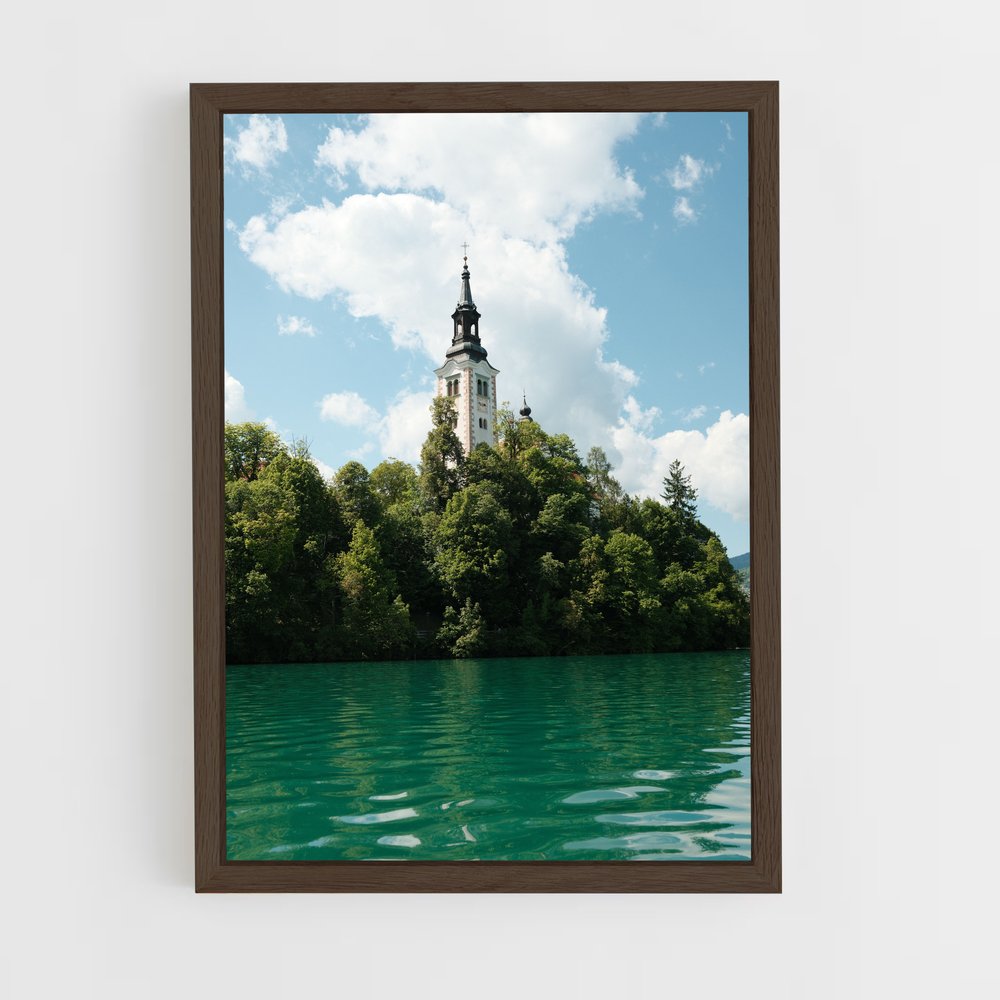 ap-lake bled-4 cadre Bois foncé