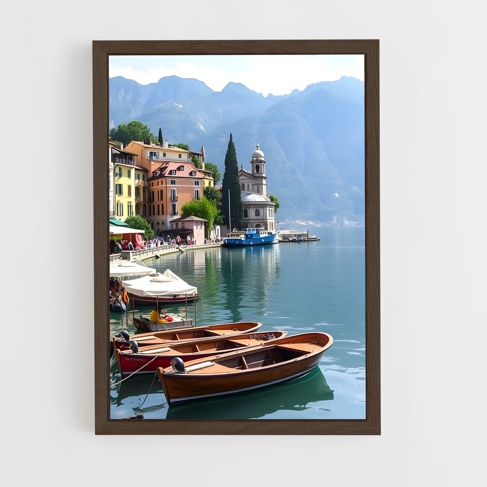 ap-lake como-4 cadre Bois foncé
