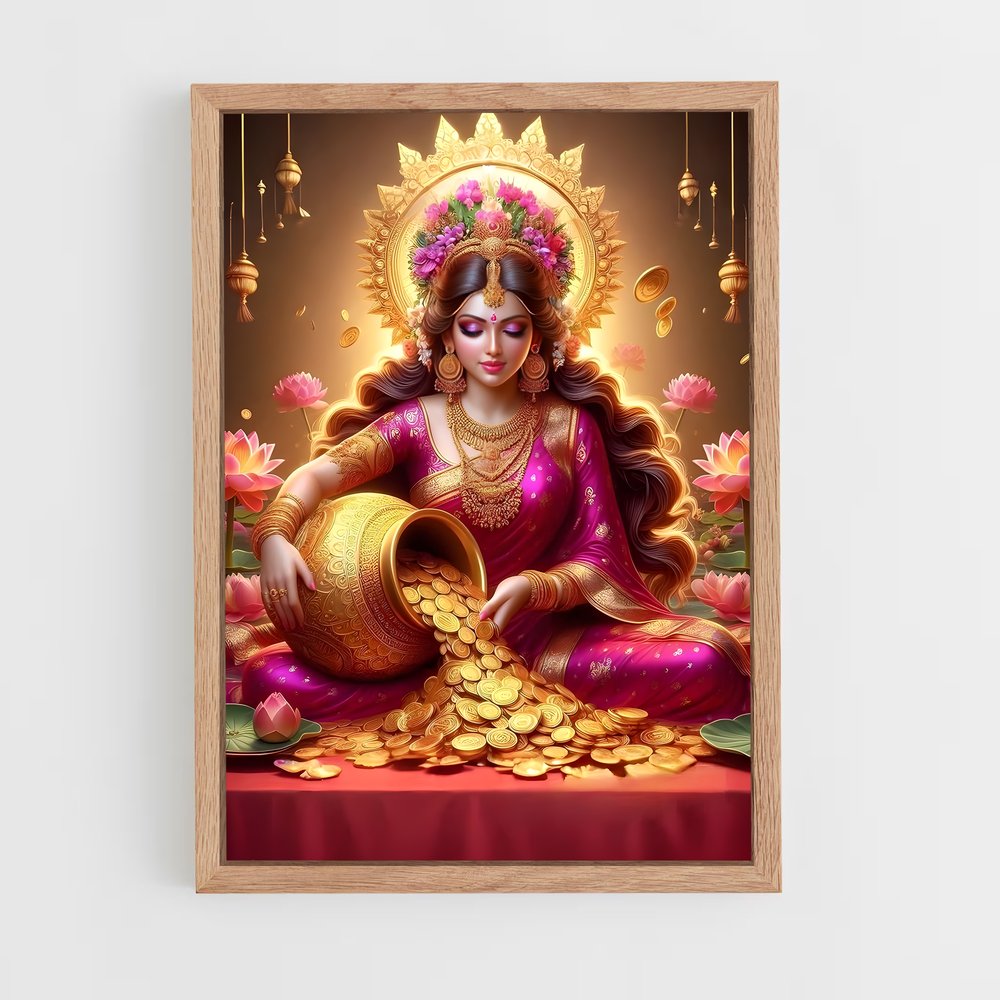 ap-lakshmi-4 cadre Bois clair