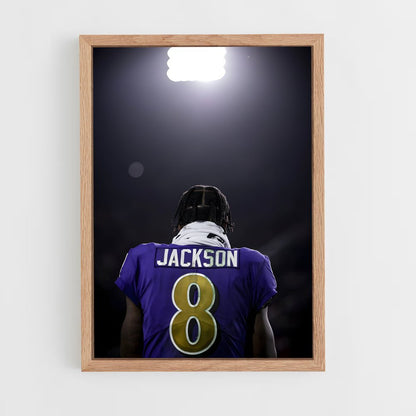 ap-lamar jackson-10 cadre Bois clair