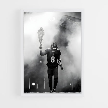 ap-lamar jackson-5 cadre Blanc