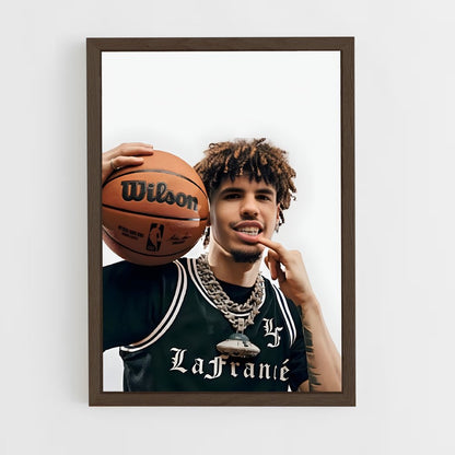ap-lamelo ball-10 cadre Bois foncé