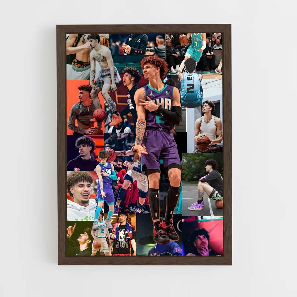 ap-lamelo ball-3 cadre Bois foncé