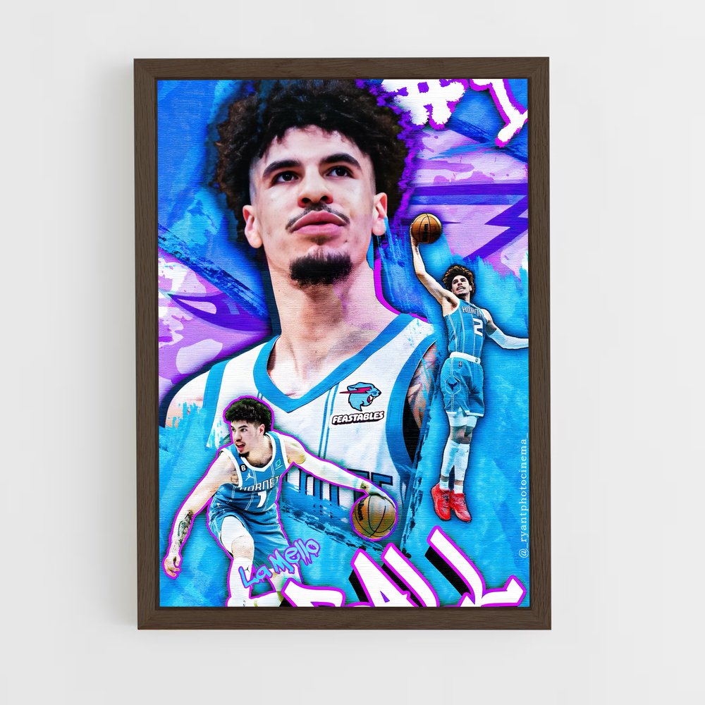 ap-lamelo ball-8 cadre Bois foncé