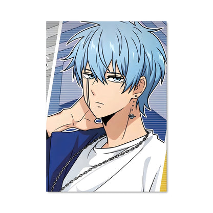 Poster Cheveux Azur