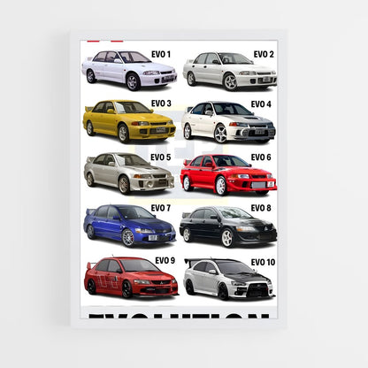 ap-lancer evolution i-1 cadre Blanc