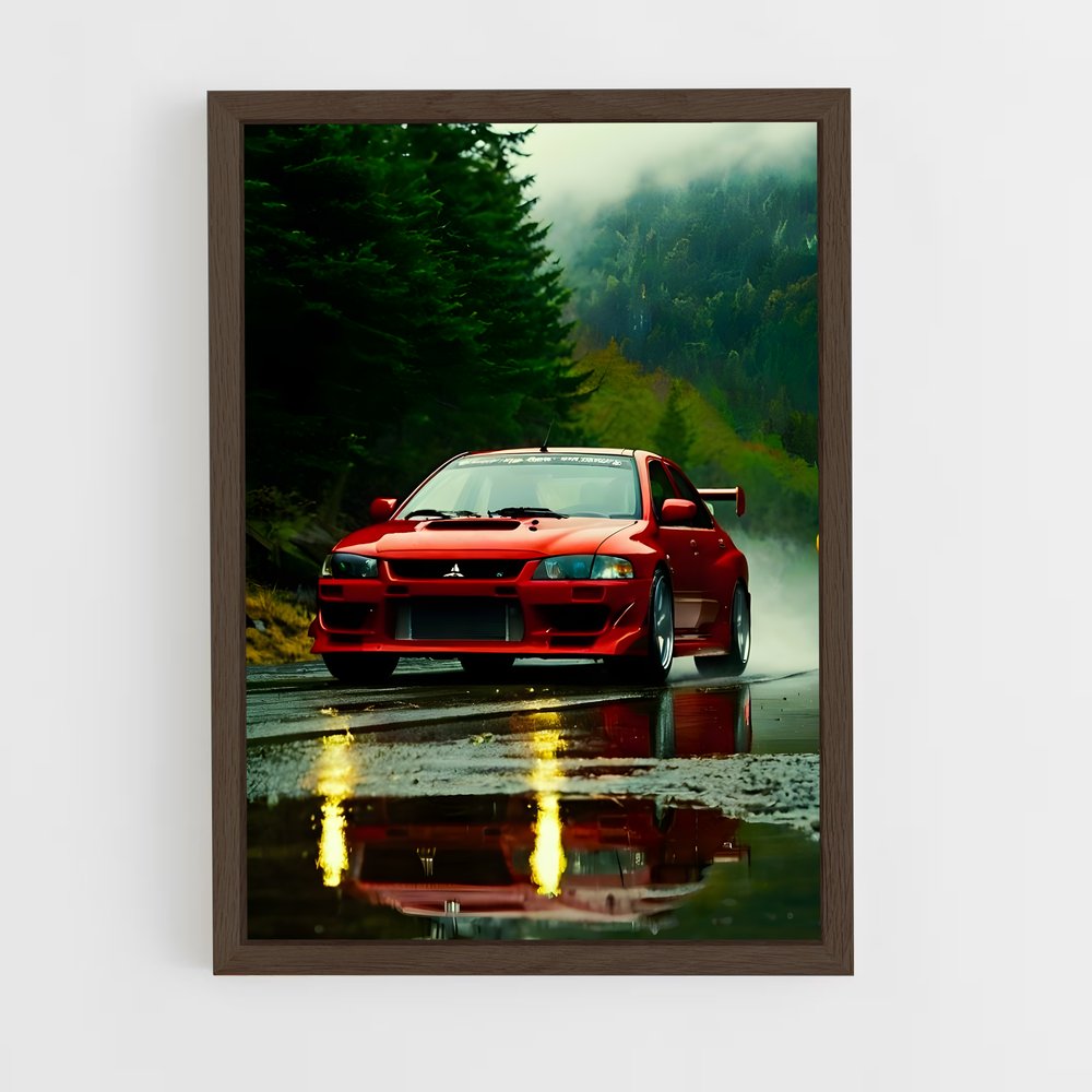 ap-lancer evolution ii-1 cadre Bois foncé