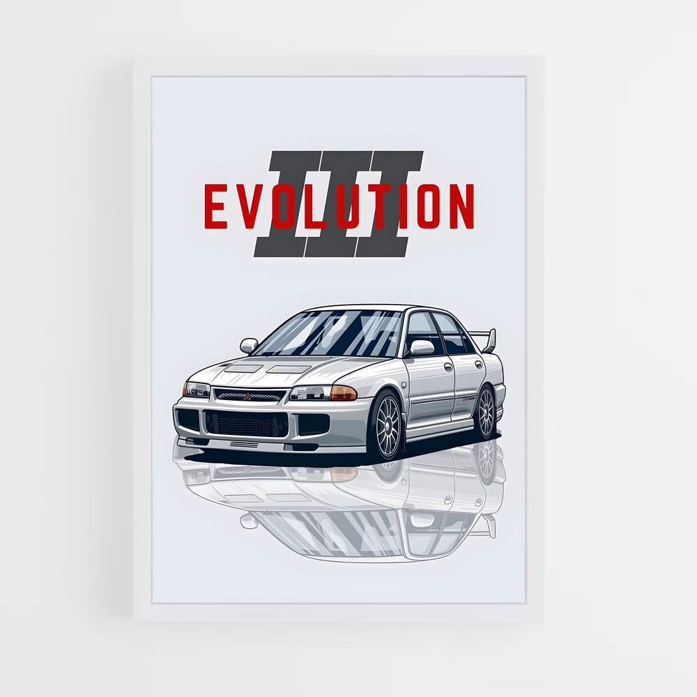 ap-lancer evolution iii-3 cadre Blanc