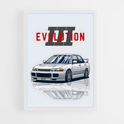 ap-lancer evolution iii-3 cadre Blanc
