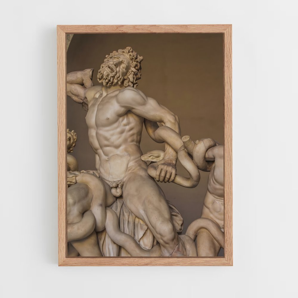 ap-laocoon and his sons-3 cadre Bois clair