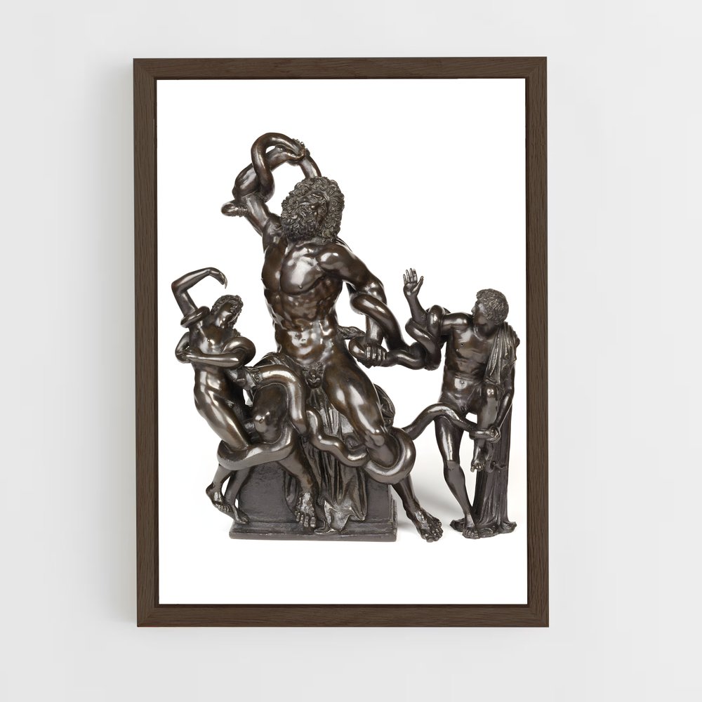 ap-laocoon and his sons-6 cadre Bois foncé