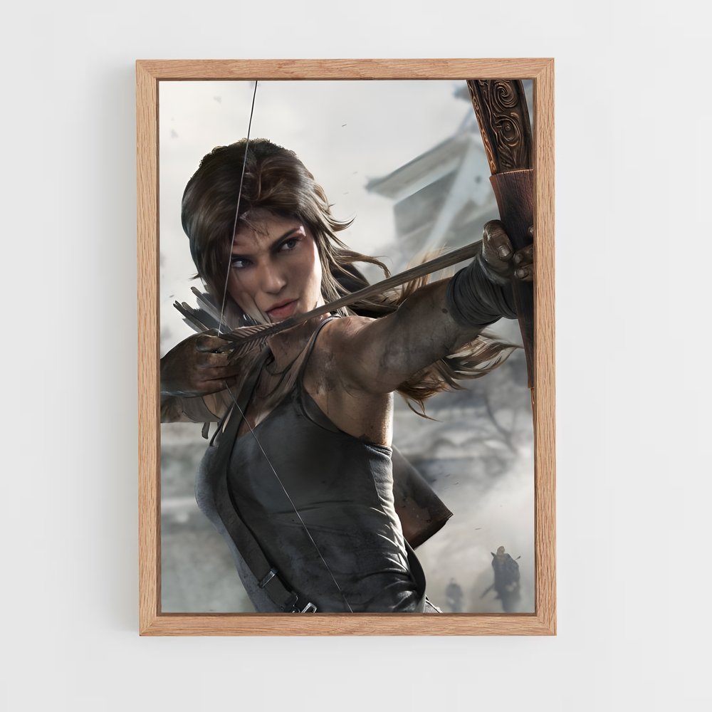 ap-lara croft-1 cadre Bois clair