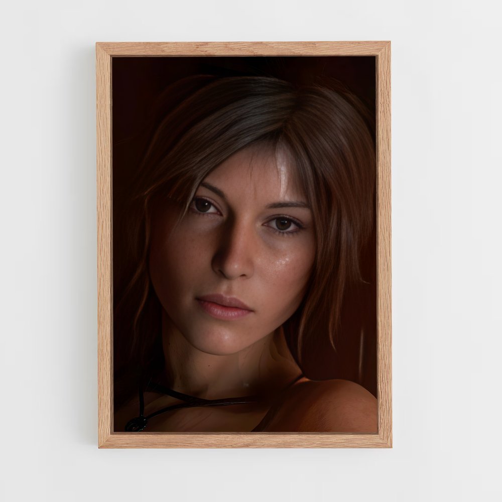 ap-lara croft-5 cadre Bois clair