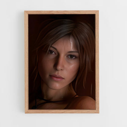 ap-lara croft-5 cadre Bois clair