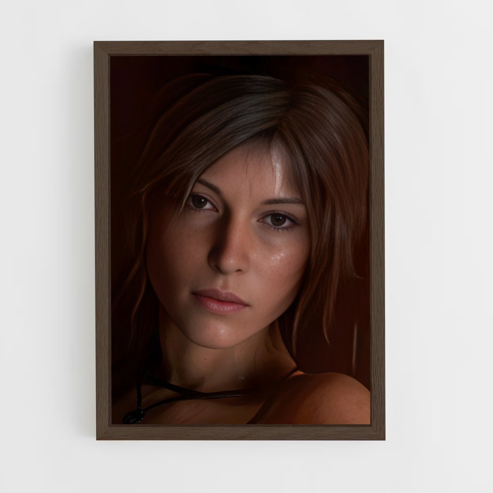 ap-lara croft-5 cadre Bois foncé