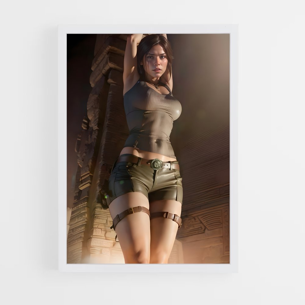 ap-lara croft-7 cadre Blanc