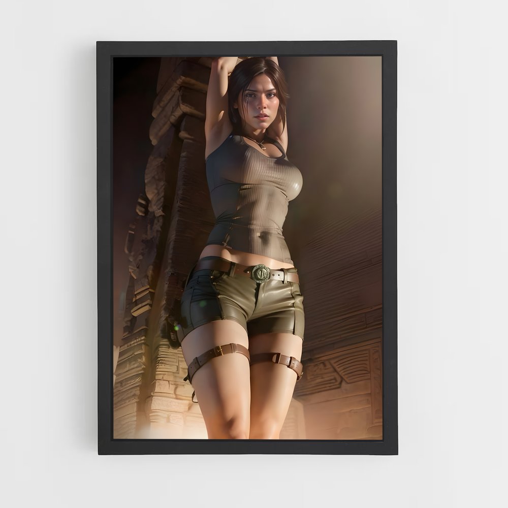 ap-lara croft-7 cadre Noir