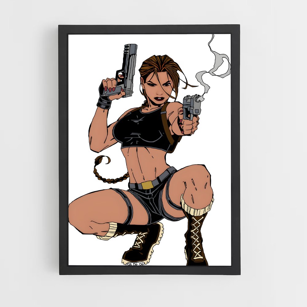 ap-lara croft-9 cadre Noir