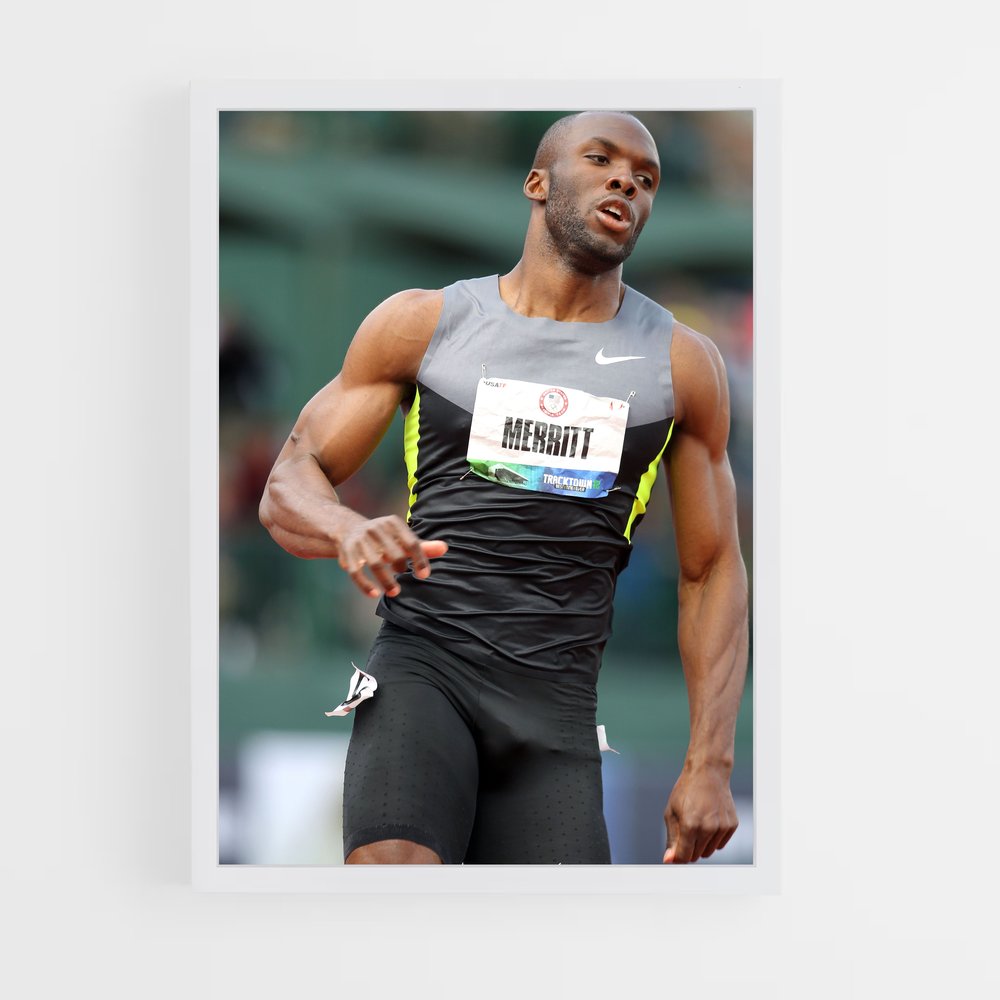ap-lashawn merritt-1 cadre Blanc