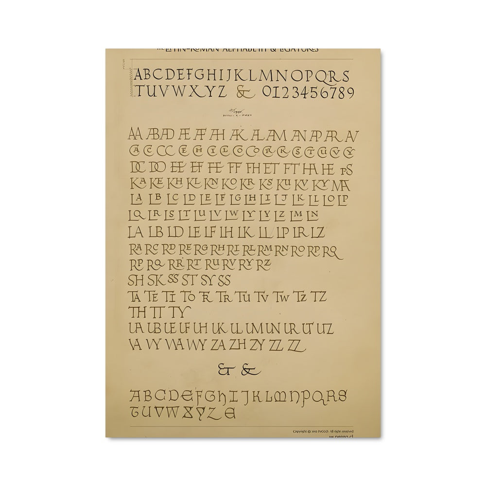 Poster Manuscrit Sacré