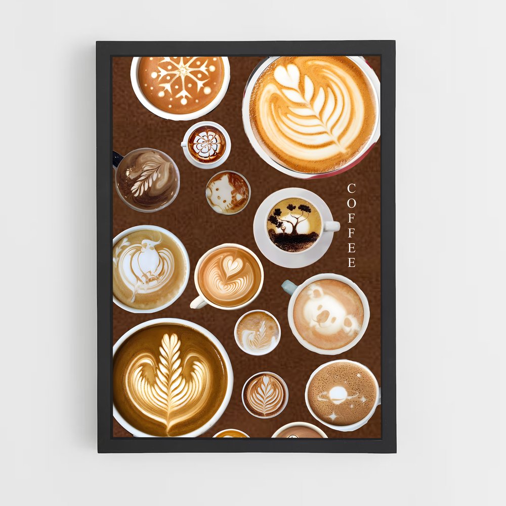 ap-latte art-1 cadre Noir