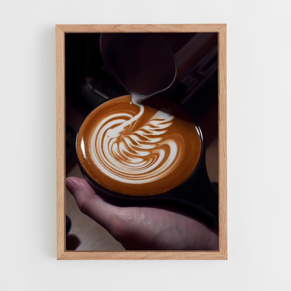 ap-latte art-2 cadre Bois clair
