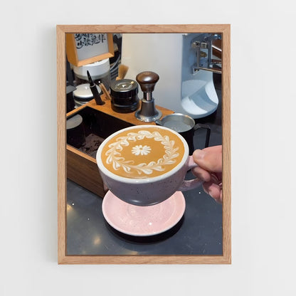 ap-latte art-3 cadre Bois clair