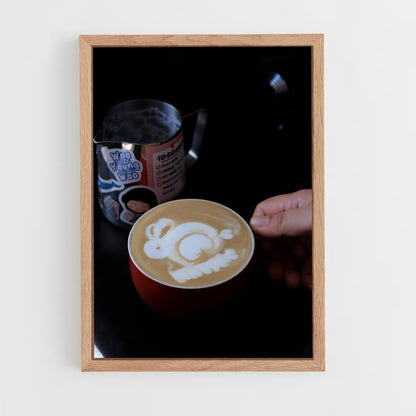 ap-latte art-4 cadre Bois clair