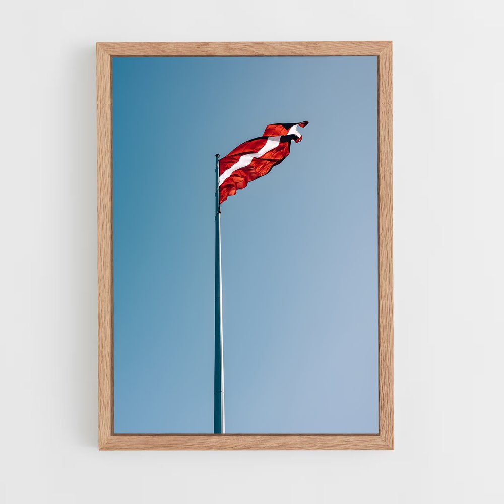 ap-latvia flag-2 cadre Bois clair