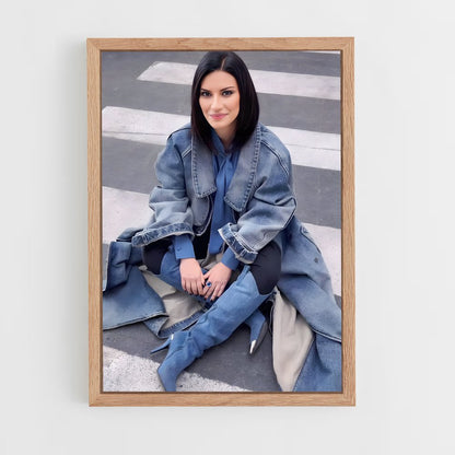 ap-laura pausini-1 cadre Bois clair