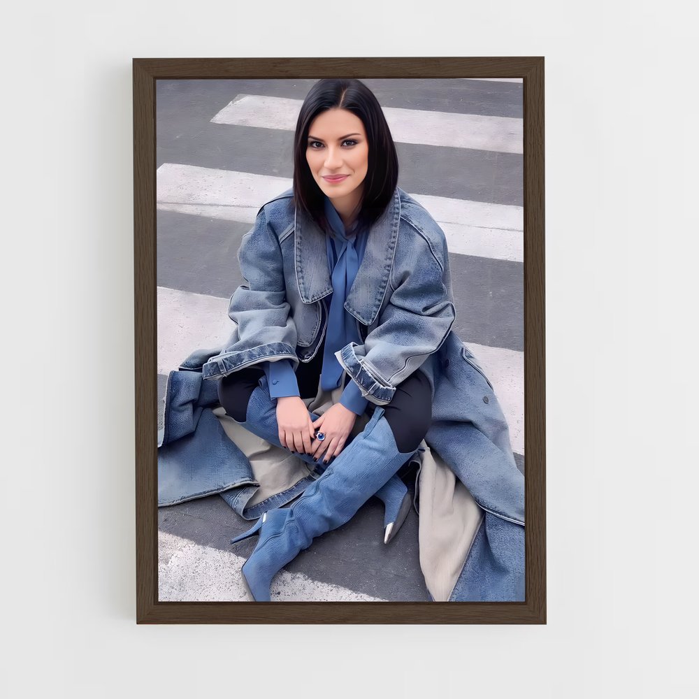 ap-laura pausini-1 cadre Bois foncé