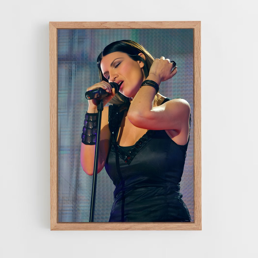 ap-laura pausini-8 cadre Bois clair