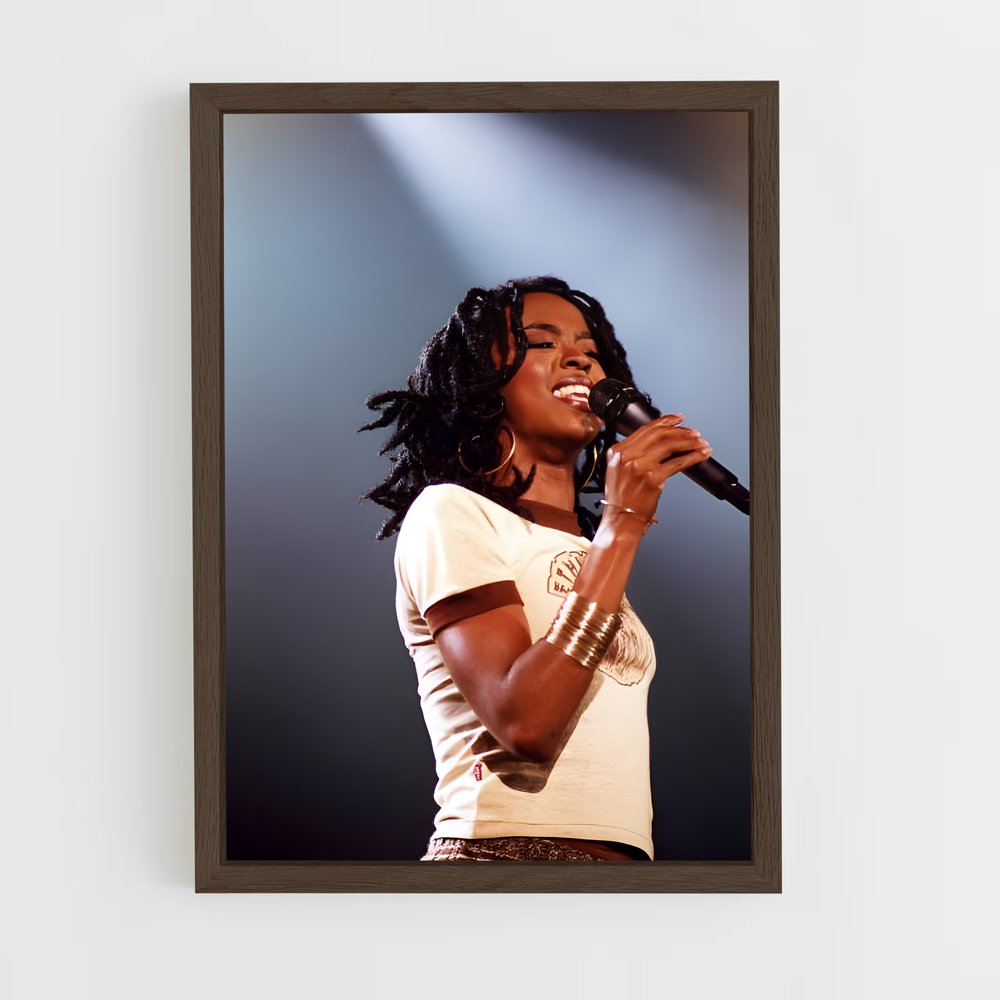 ap-lauryn hill-1 cadre Bois foncé