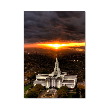 Poster Coucher de Lumière sur le Temple