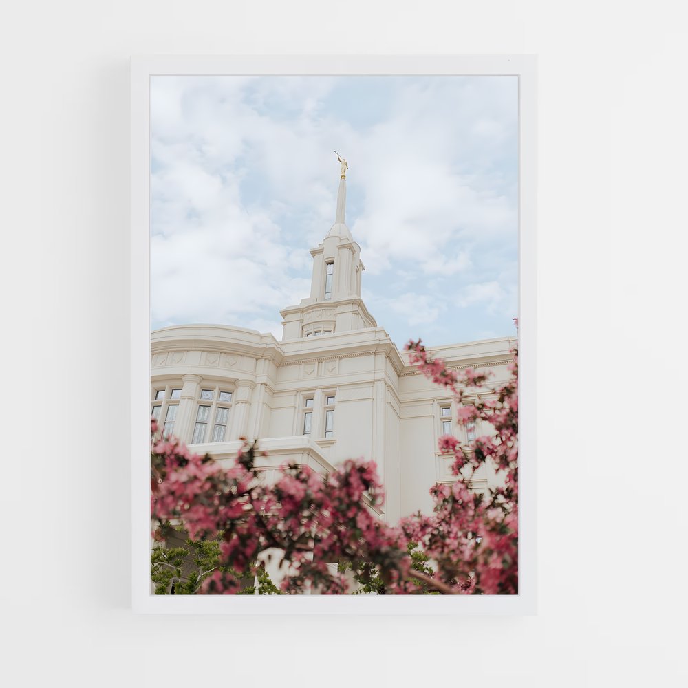 ap-lds temple-12 cadre Blanc