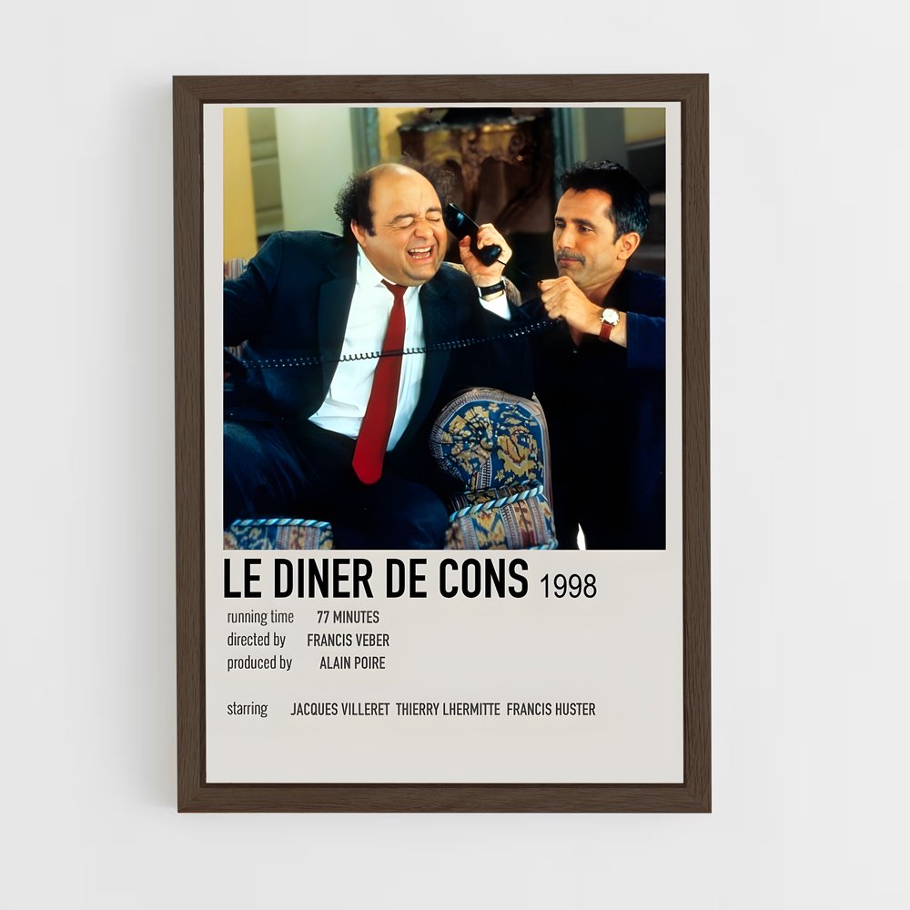ap-le diner de cons-2 cadre Bois foncé