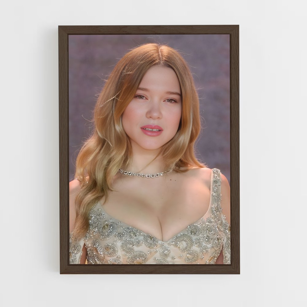 ap-lea seydoux-1 cadre Bois foncé