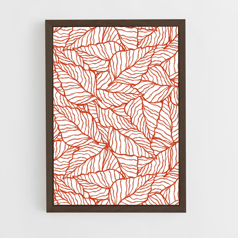 ap-leaf patterns-4 cadre Bois foncé