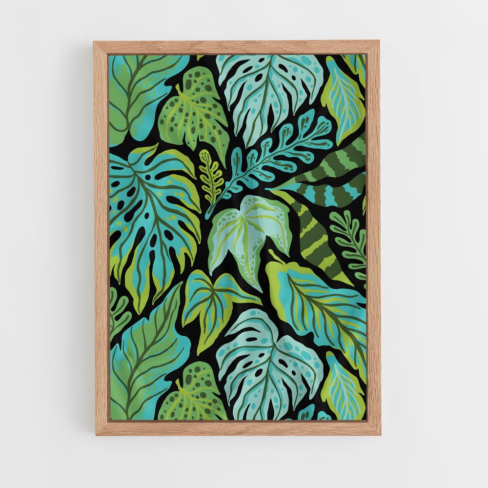 ap-leaf patterns-5 cadre Bois clair