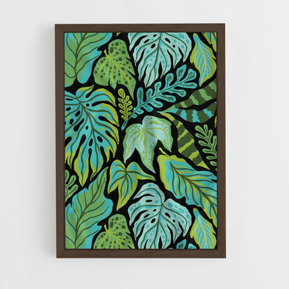 ap-leaf patterns-5 cadre Bois foncé