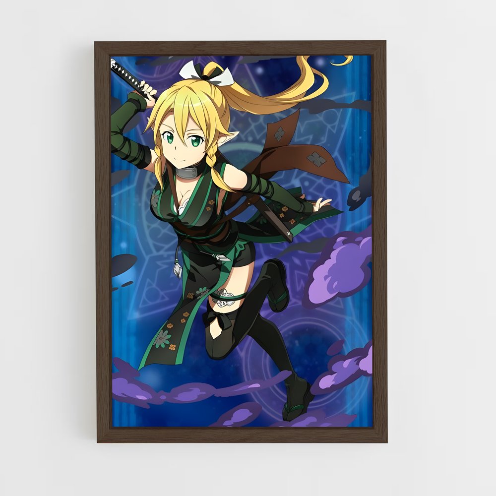 ap-leafa-3 cadre Bois foncé