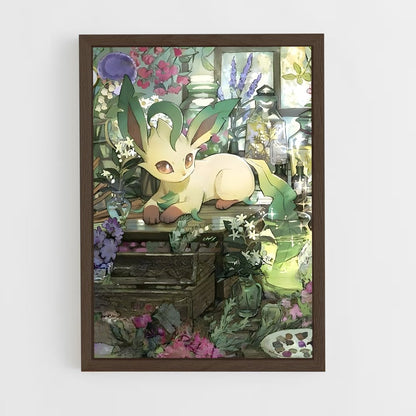 ap-leafeon-1 cadre Bois foncé