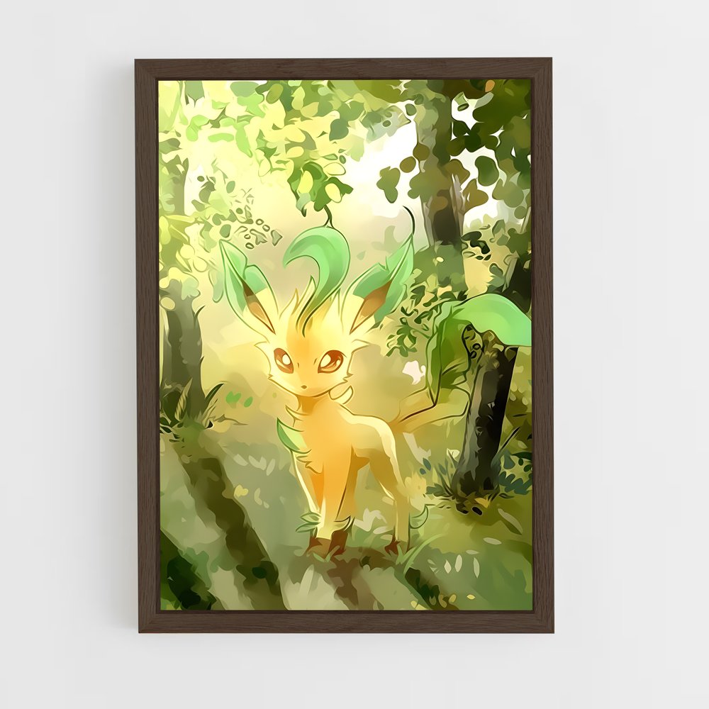 ap-leafeon-2 cadre Bois foncé