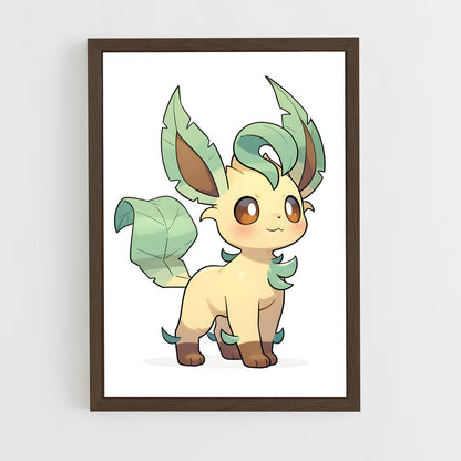 ap-leafeon-3 cadre Bois foncé