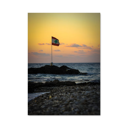 Poster Coucher de Soleil Libanais