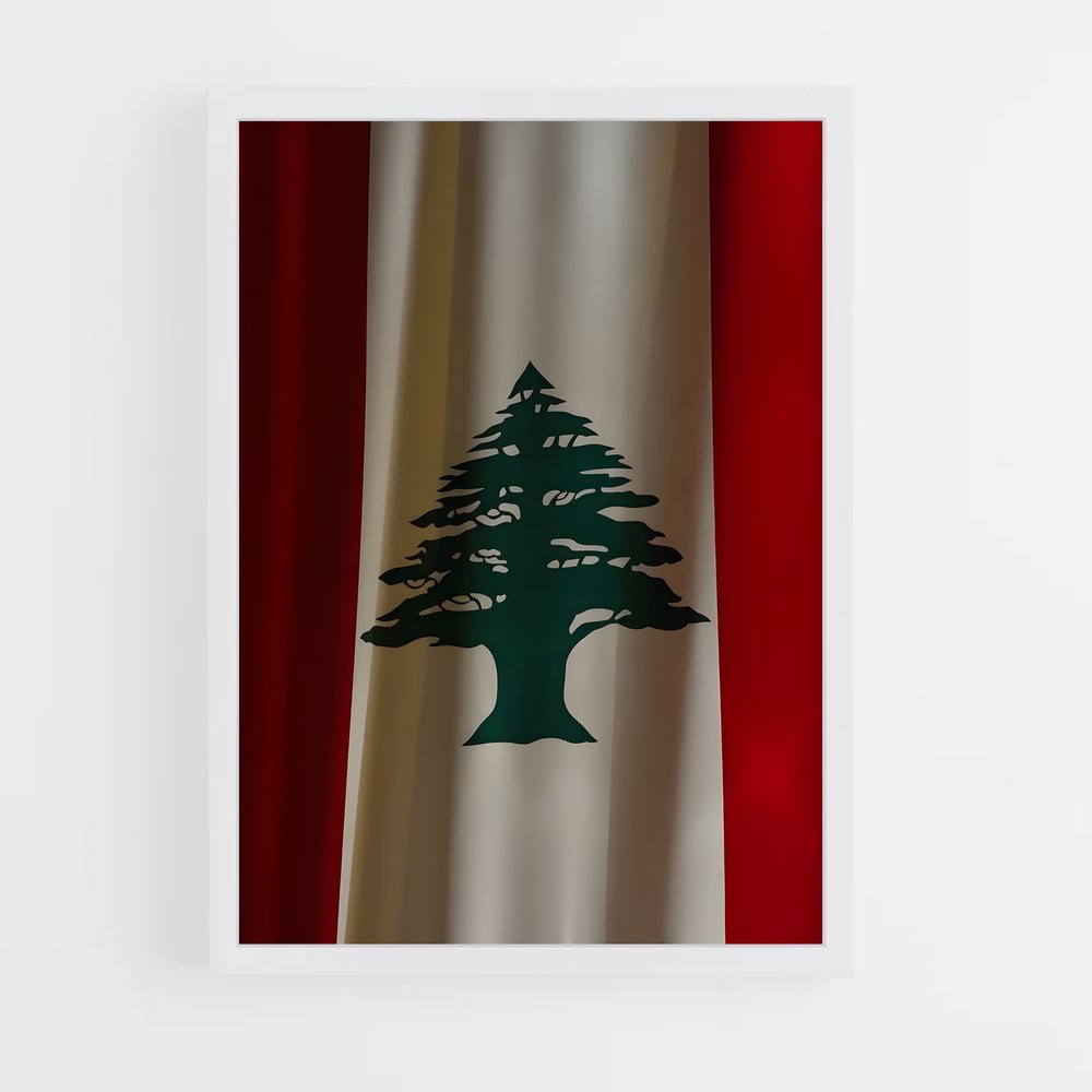 ap-lebanon flag-4 cadre Blanc
