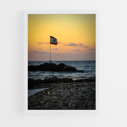 ap-lebanon flag-5 cadre Blanc