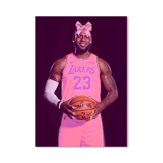 Poster Lebron Pink Bow