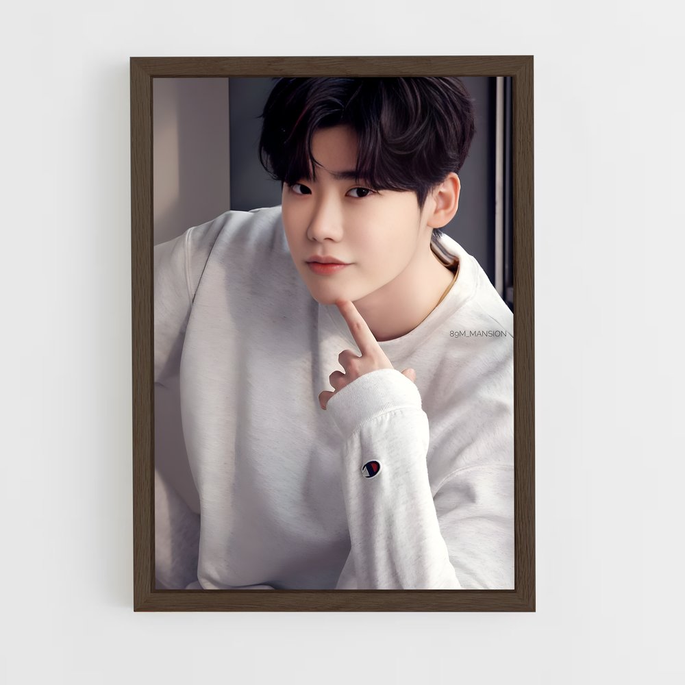 ap-lee jong-suk-1 cadre Bois foncé
