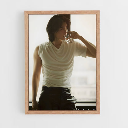 ap-lee jong-suk-10 cadre Bois clair
